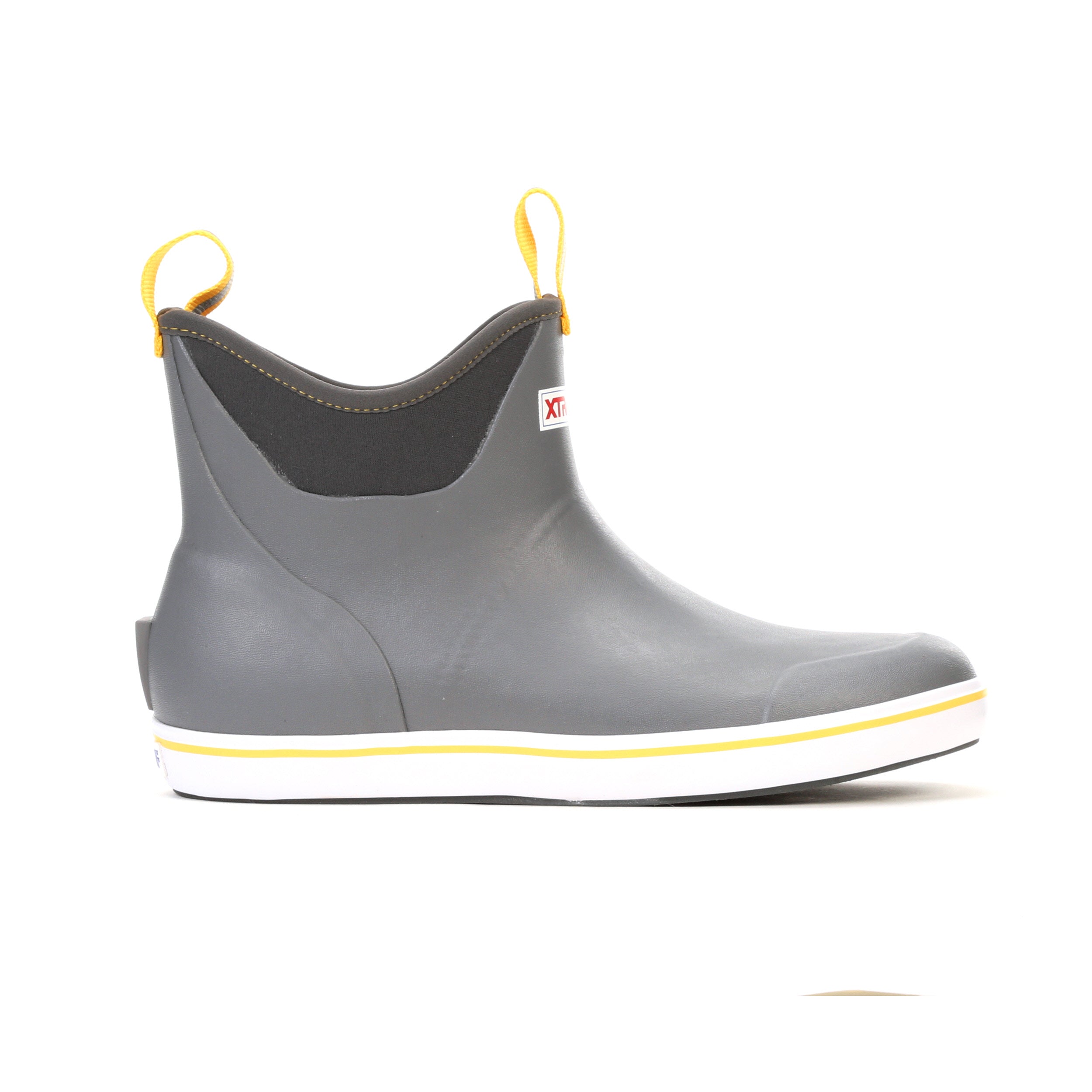 Xtratuf Men's  6" Ankle Deck Boot Ankle Deck Boot Men In Grey/Yellow M