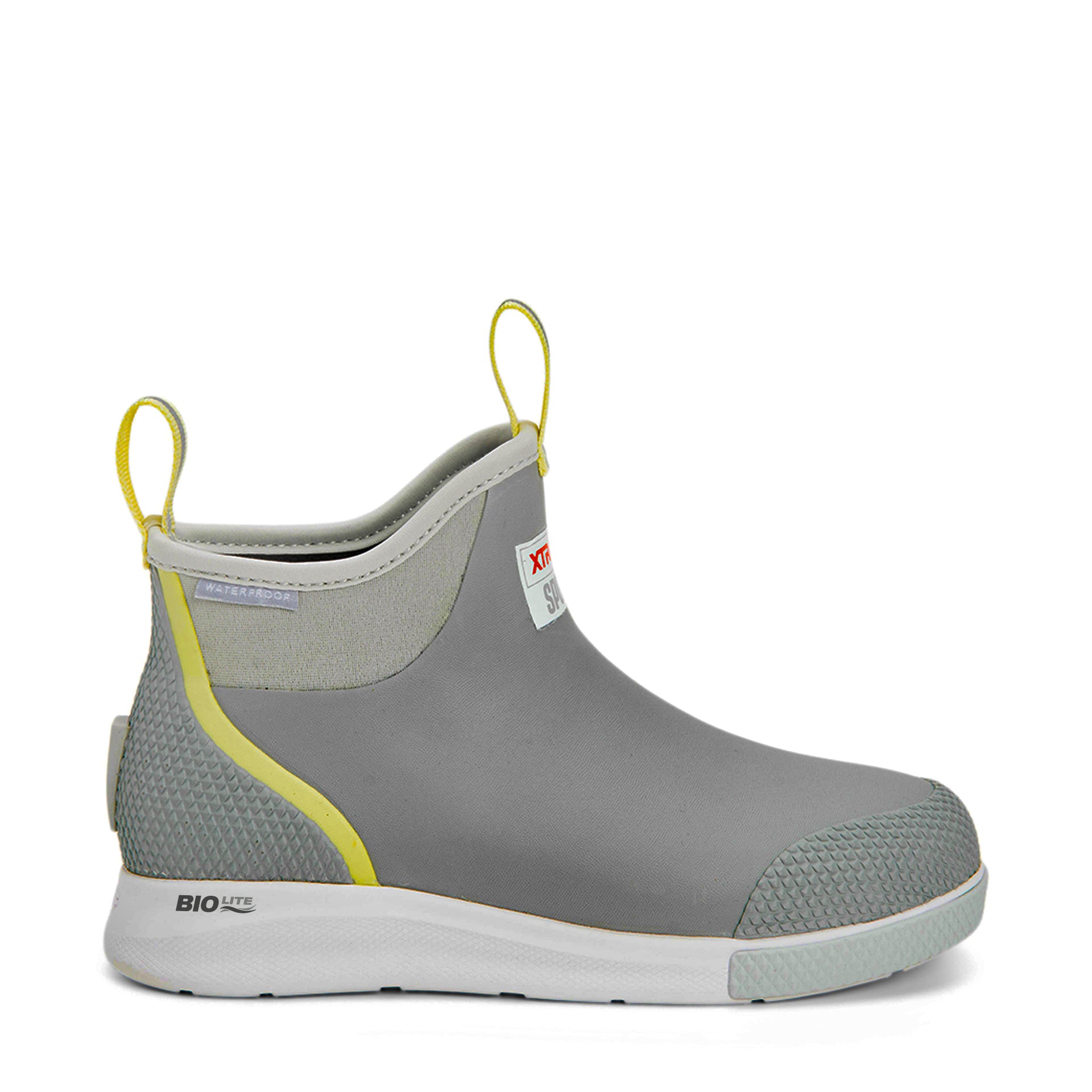 Xtratuf Women's  6" Adb Sport M Ankle Deck Boot Sport Women In Grey/Yellow
