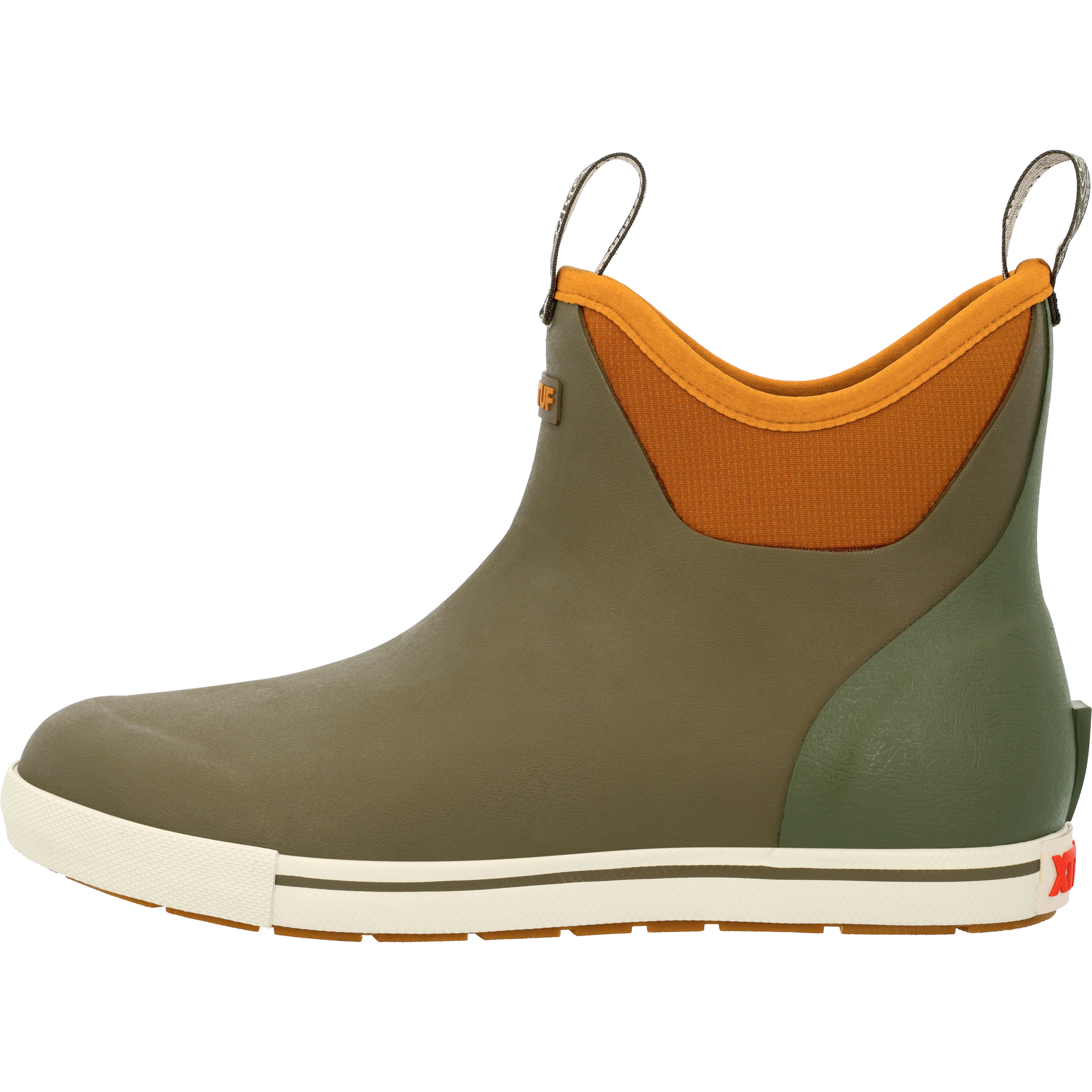 Xtratuf Men's  Ankle Deck Boot 6" In Camp Ankle Deck Boot Men In Dark Olive/Spice M