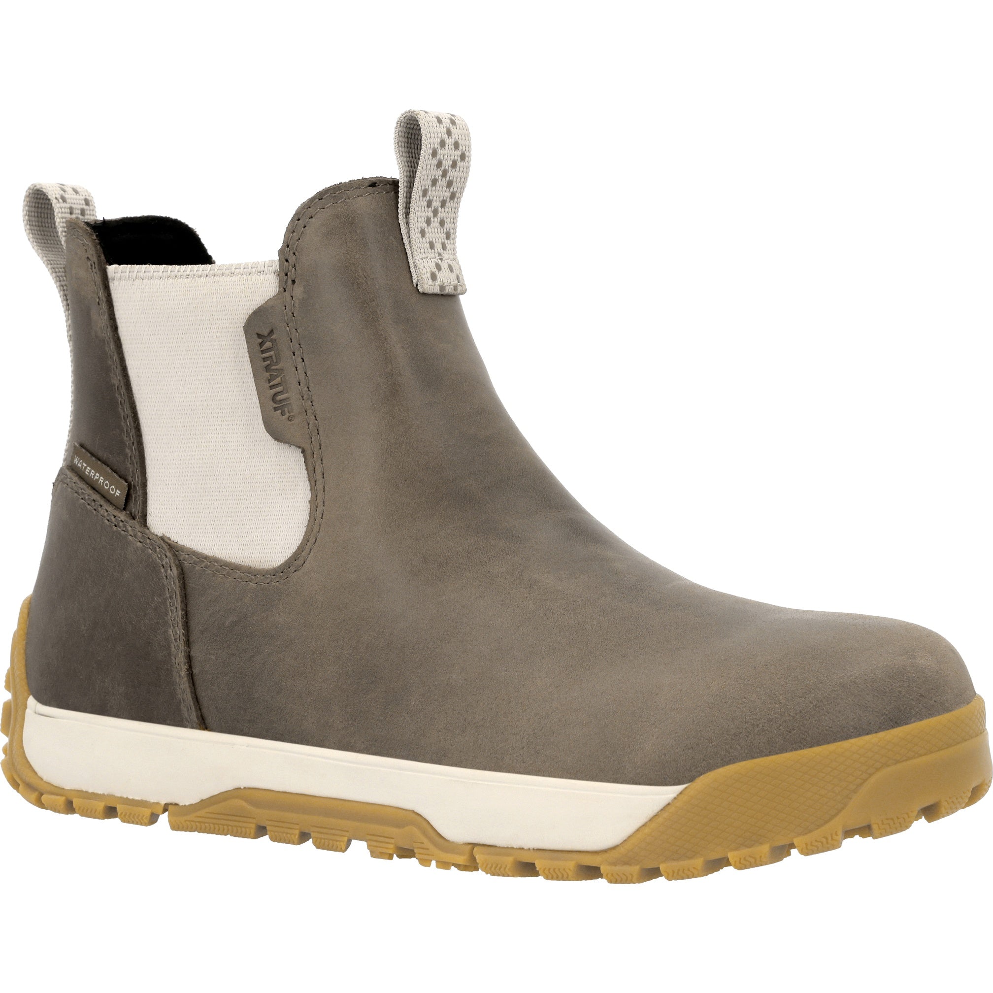 Xtratuf Women's  Adb Leather Ankle Deck Boot Leather M Women In Fossil/Stone