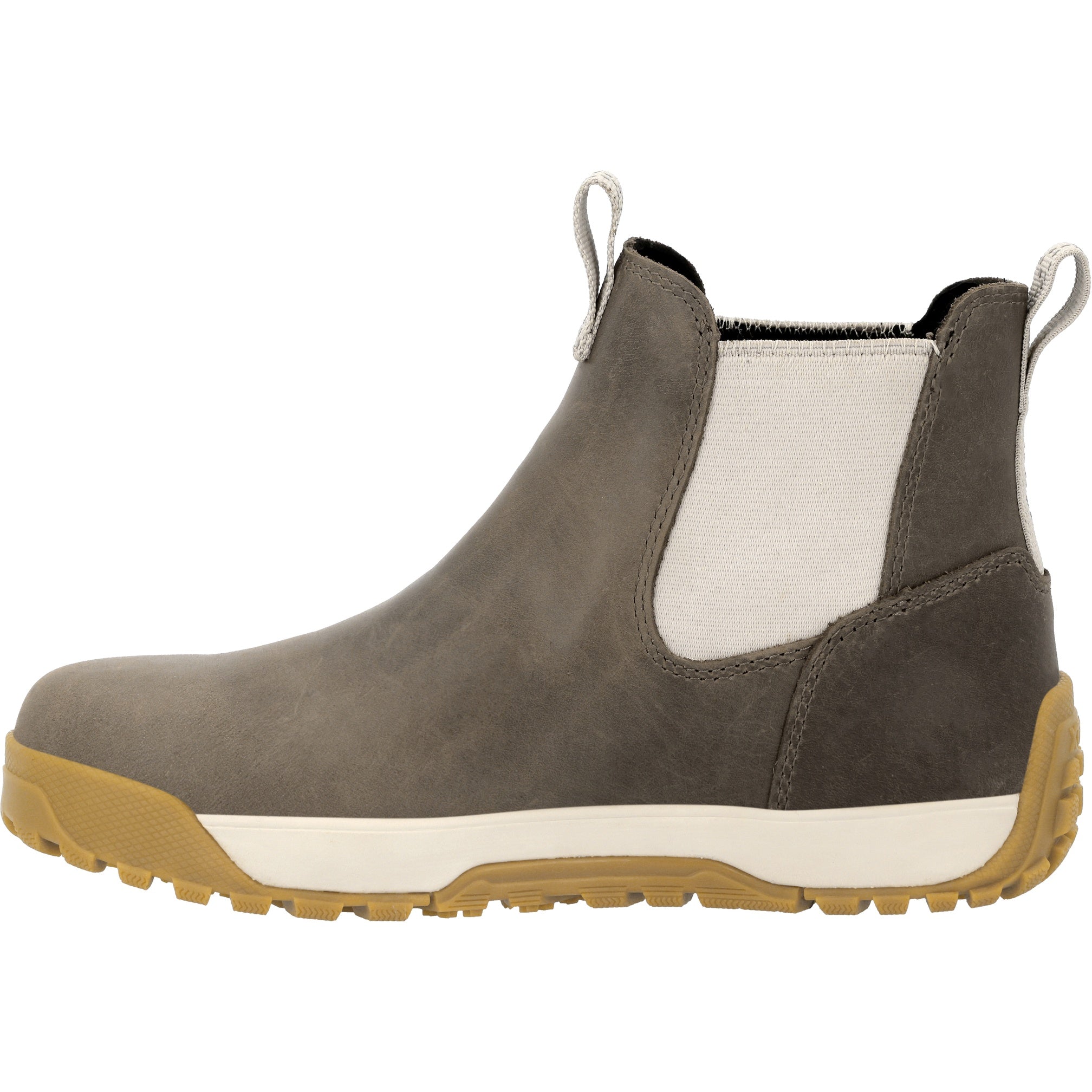 Xtratuf Women's  Adb Leather Ankle Deck Boot Leather Women In Fossil/Stone M