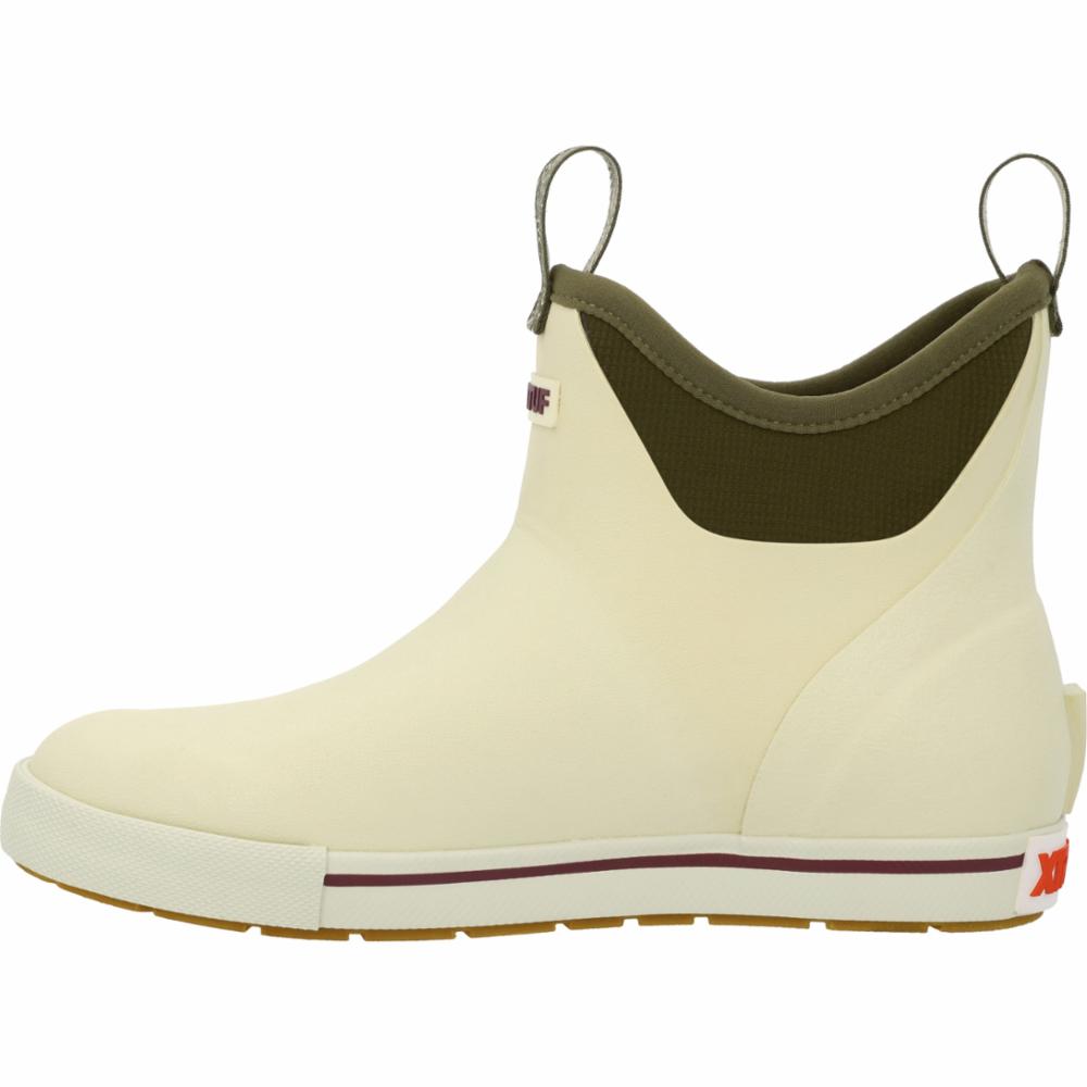 Xtratuf Women's S Ankle Deck Boot 6 In Camp Ankle Deck Boot White M