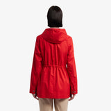 Hunter  Women's Adela Cotton Canvas Rain Jacket Hunter Red Reg