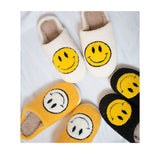FLOOF Adult Fluffy Face Slippers in Yellow