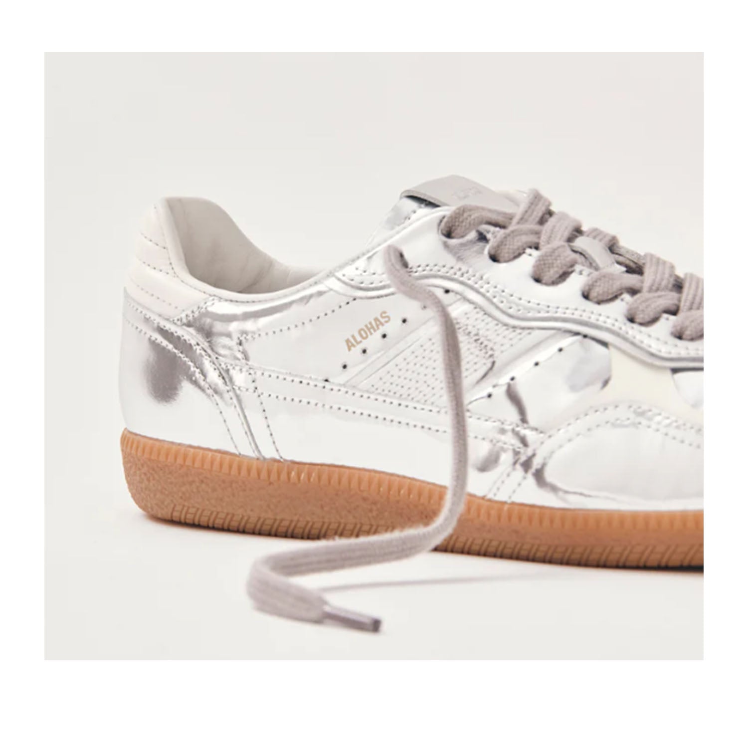 Alohas Women's TB.490 Sneaker in Shimmer Silver Cream