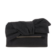 Badgley Mischka Women's Isabella Knotted Envelope Clutch in Black