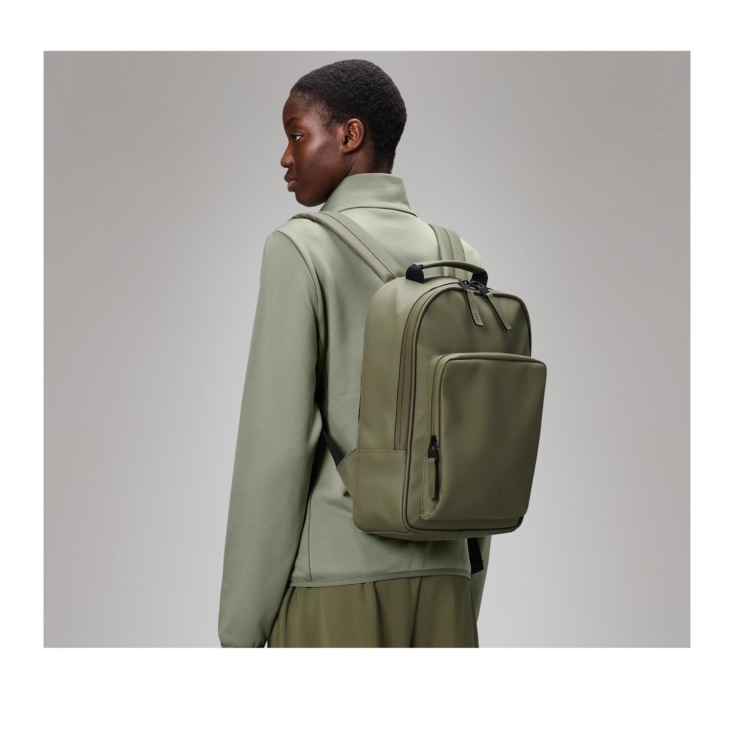 Rains Book Daypack W3 in Marsh