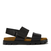 Camper Men's Brutus Sandal in Black Leather