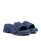 Diesel Women's Sa-Oval D PF Sandals in Denim