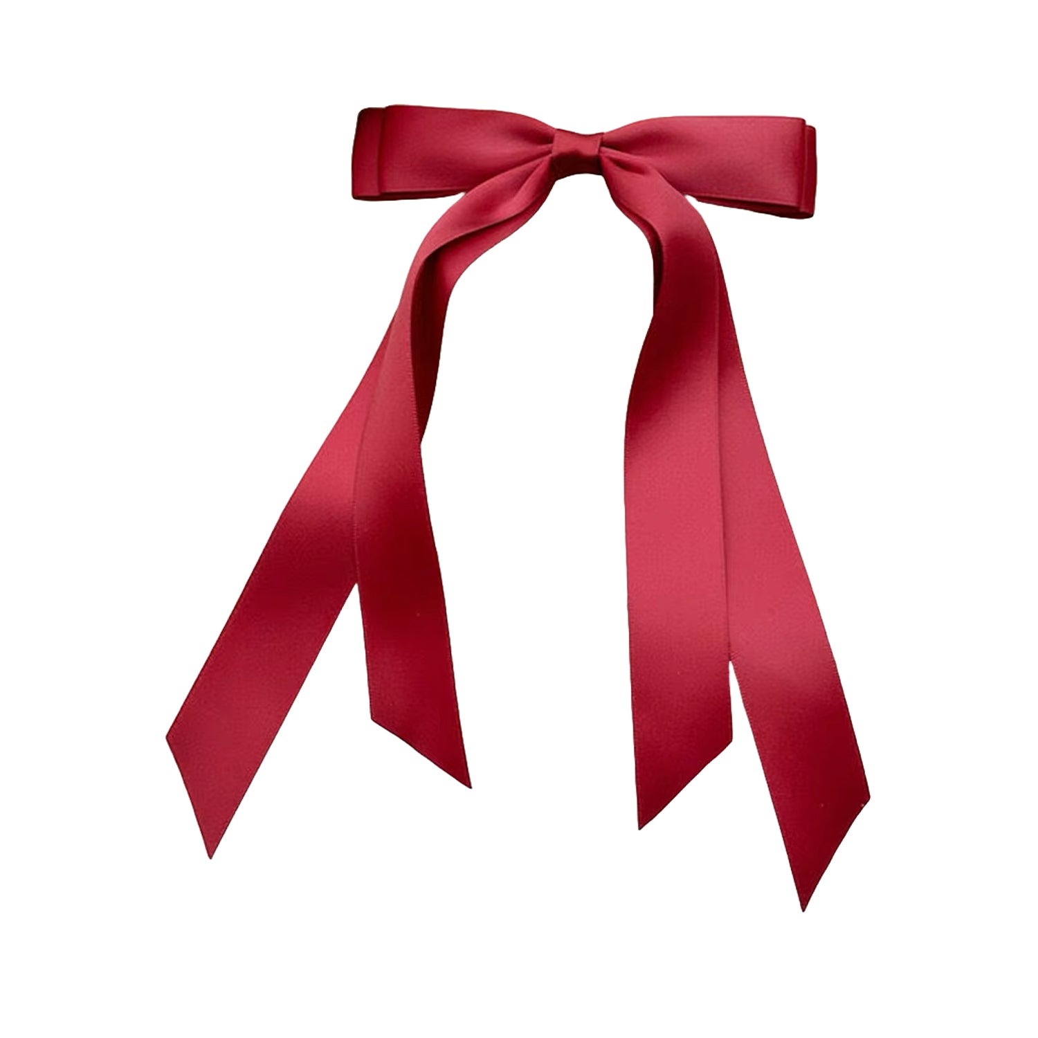 Kennie Rylie Double Layer Bow Hair Clip in Red