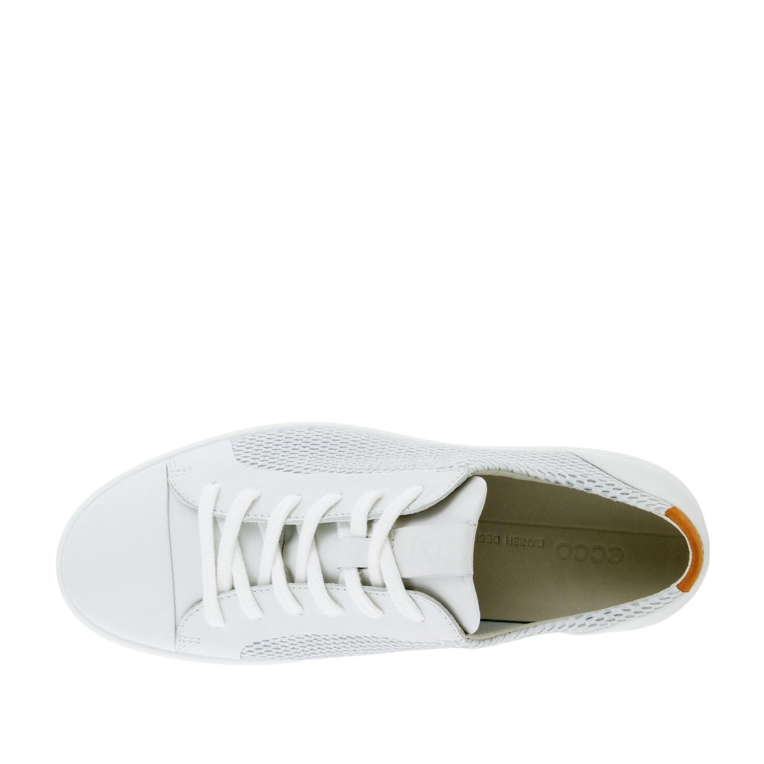 ECCO Men's Soft 7 Shoe in White/Lion