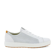 ECCO Men's Soft 7 Shoe in White/Lion