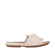Fit Flop Women's Gracie Soft Twist Leather Slides in Beige