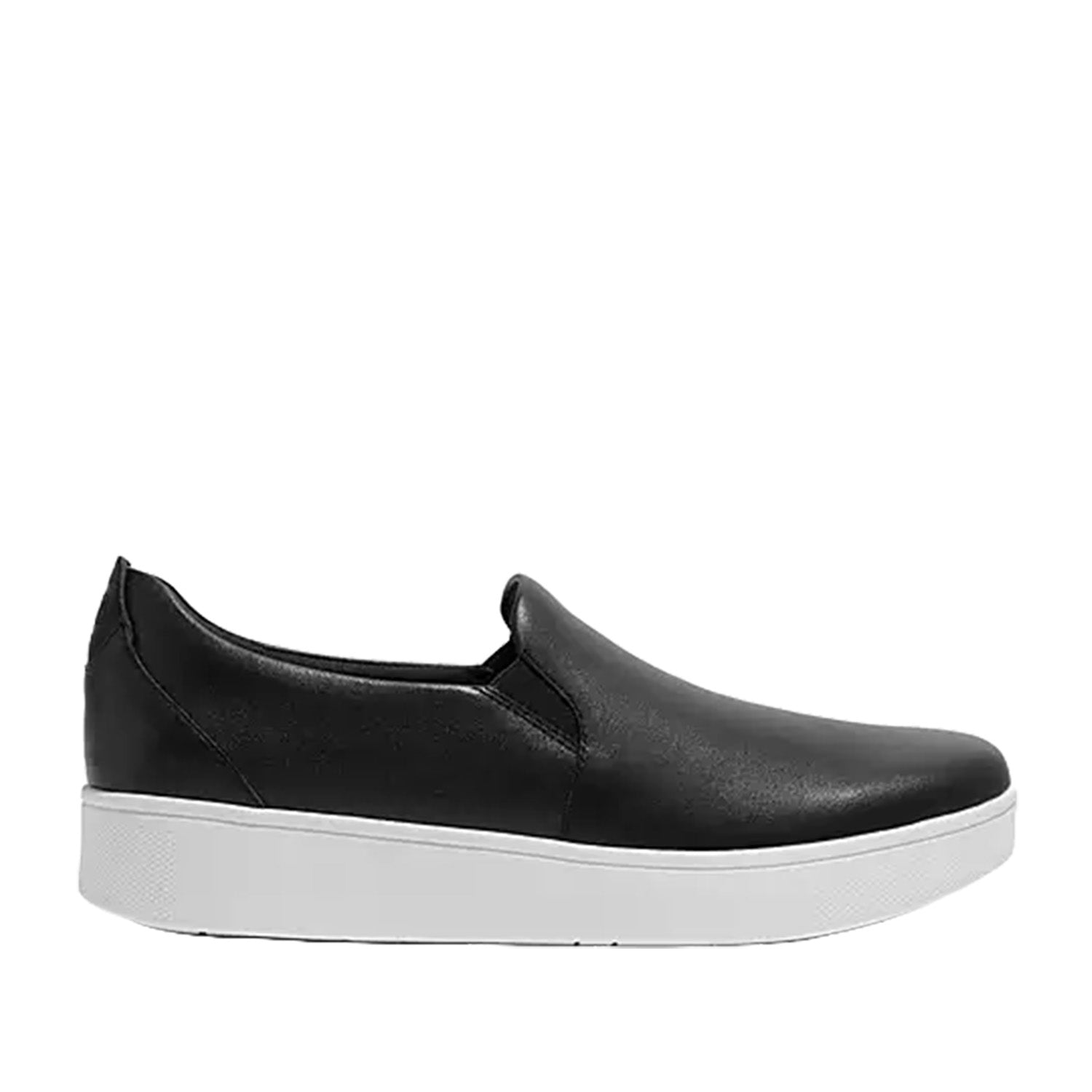 Fitflop Women's Rally Leather Slip On Skate Sneaker