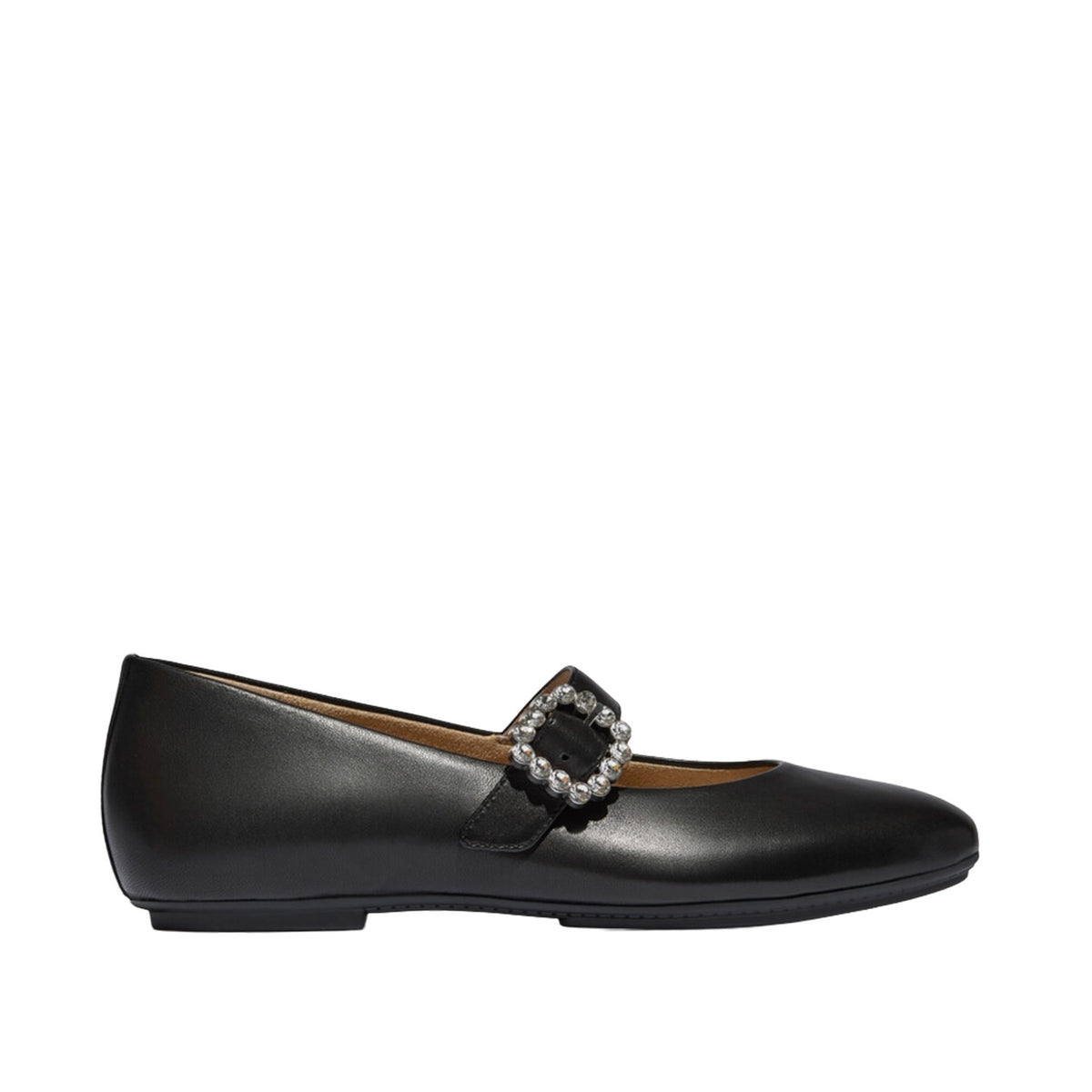 Fitflop Women's DELICATO Crystal-Buckle Leather Mary Janes in Black