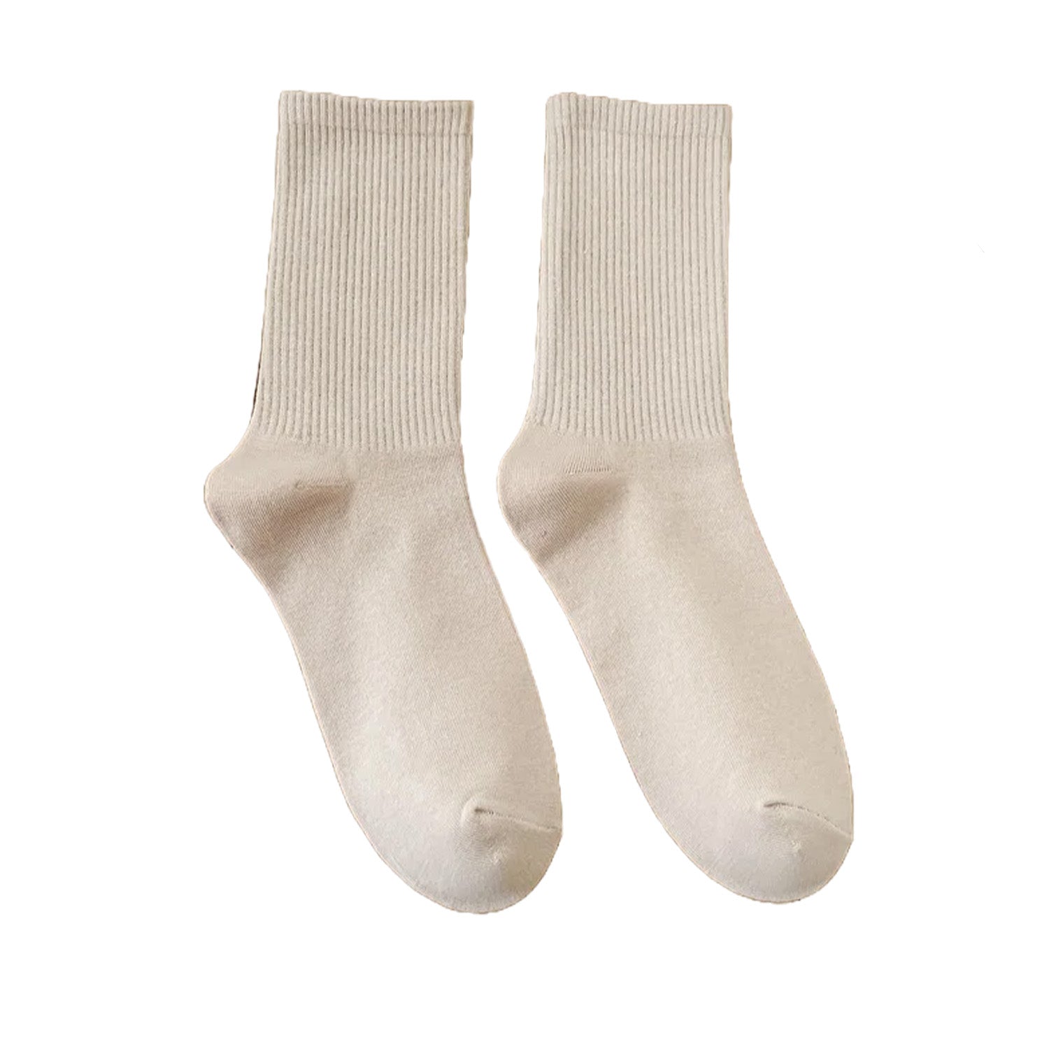 FLOOF Women's Basic Crew Sock in Beige