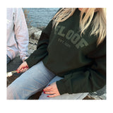 FLOOF Women's Unisex Women's Varsity Crewneck in Green