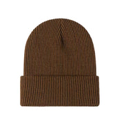 FLOOF Unisex Knit Hat in Brown