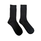 FLOOF Ribbed Tube Sock in Black