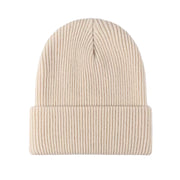 FLOOF Unisex Knit Hat in Beige