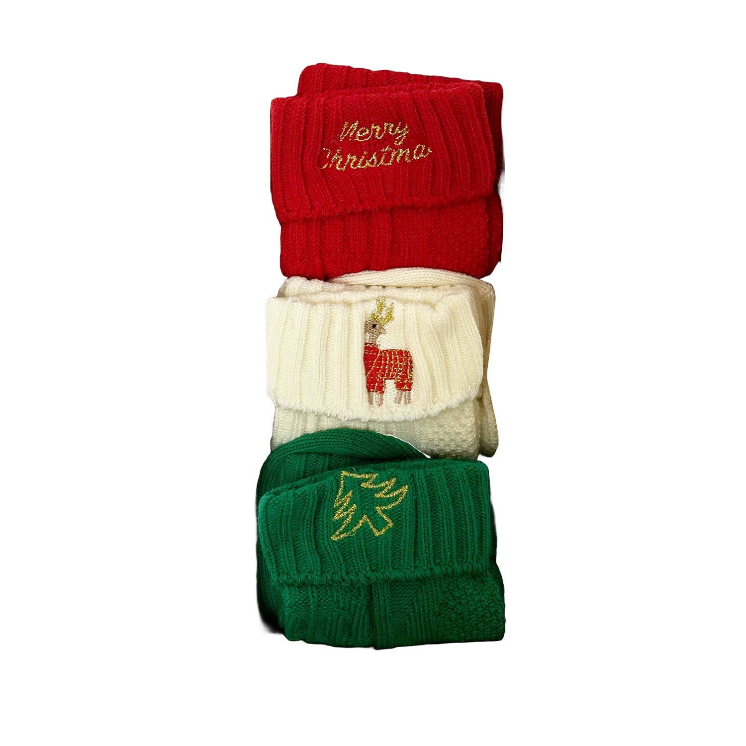 FLOOF Women's Christmas Sock Bundle in Christmas Tree