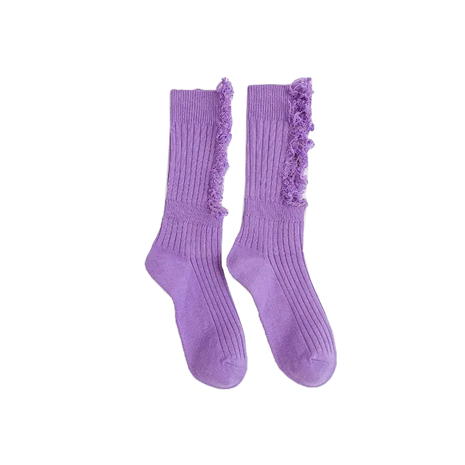 FLOOF Women's Distressed Socks in Purple