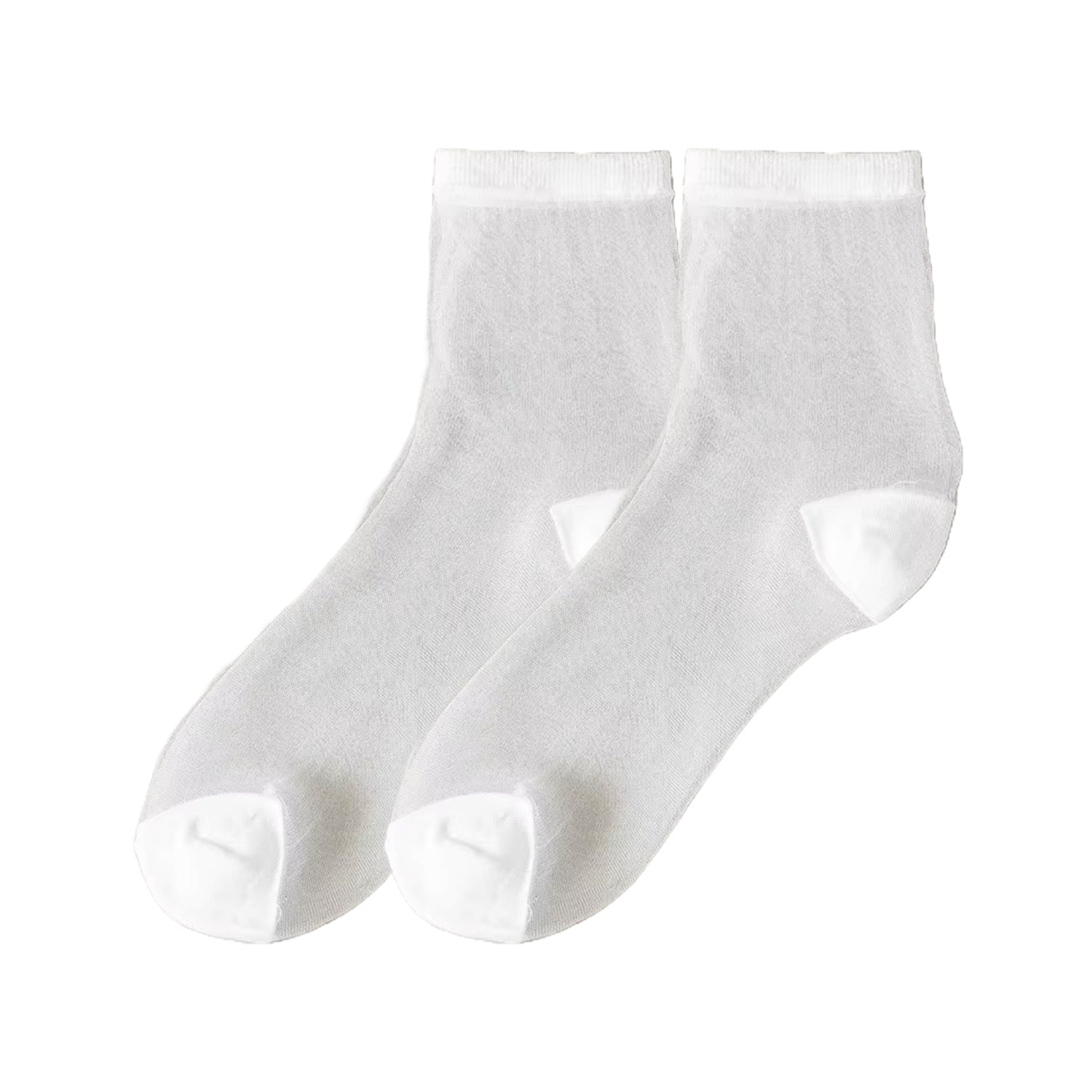 FLOOF Sheer Sock in White