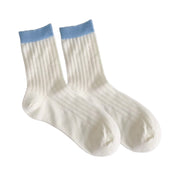 FLOOF Two-Tone Sock in White/Blue
