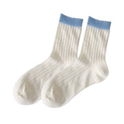 FLOOF Two-Tone Sock in White/Blue