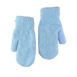 FLOOF Wool Mittens in Light Blue