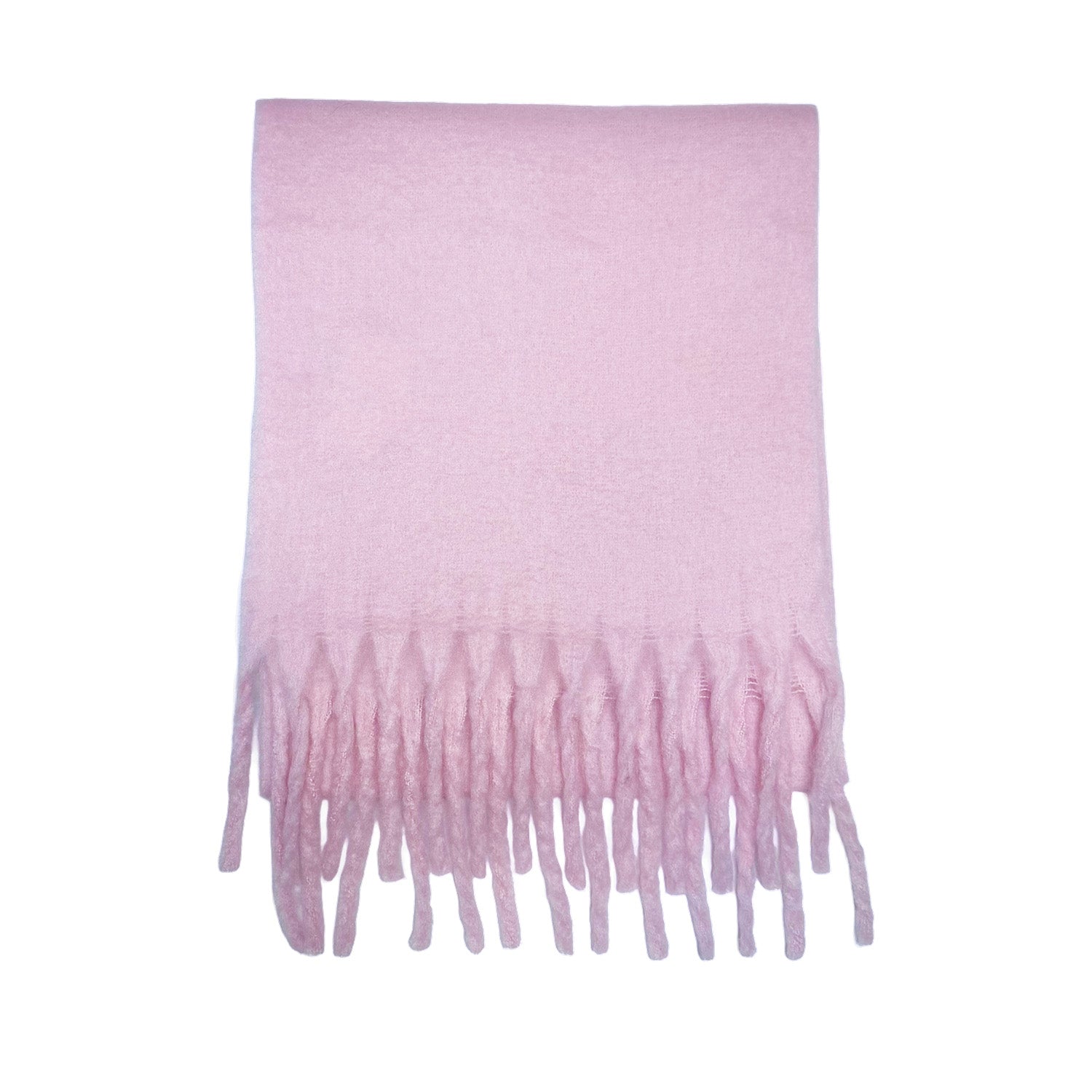 Floof Plush Blanket Scarf in Pink