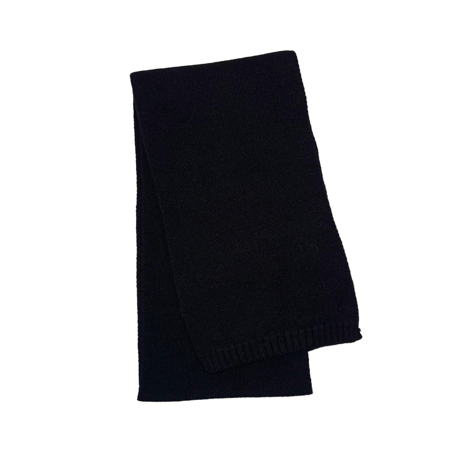 Floof Medium Wool Scarf in Black