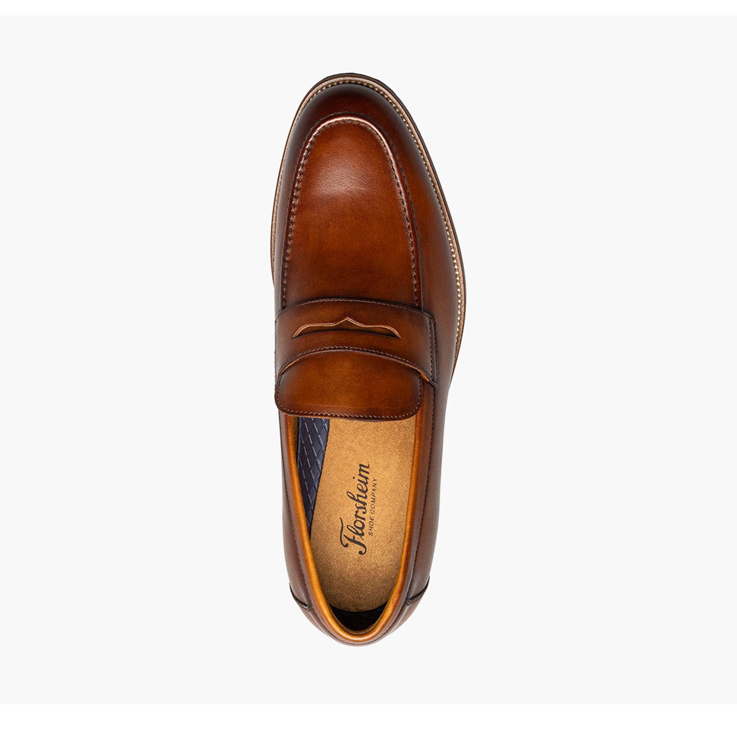 Florsheim Men's Rucci Penny Loafer in Cognac