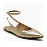 Free People Women's Jules Point Flat in Gold