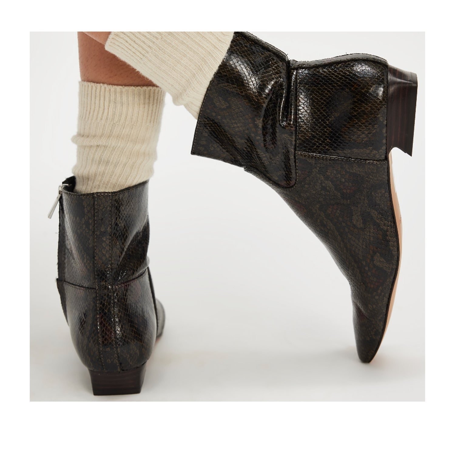 Free People Women's Easy Does It Boot in Snake Combo