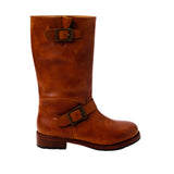 Free People Women's Ride or Die Engineer Boot in Burnt Caramel