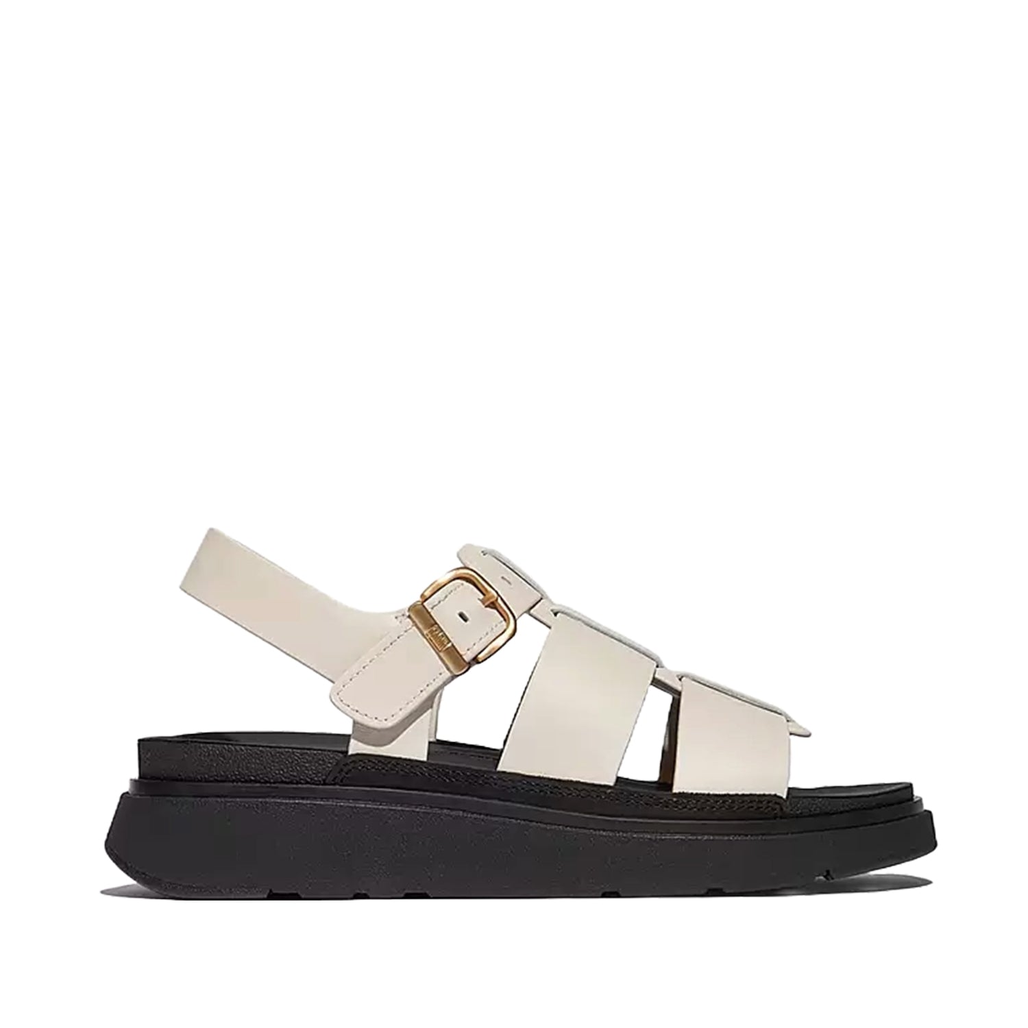 Fit Flop Women's Gen-FF Leather Fisherman Sandals in Beige