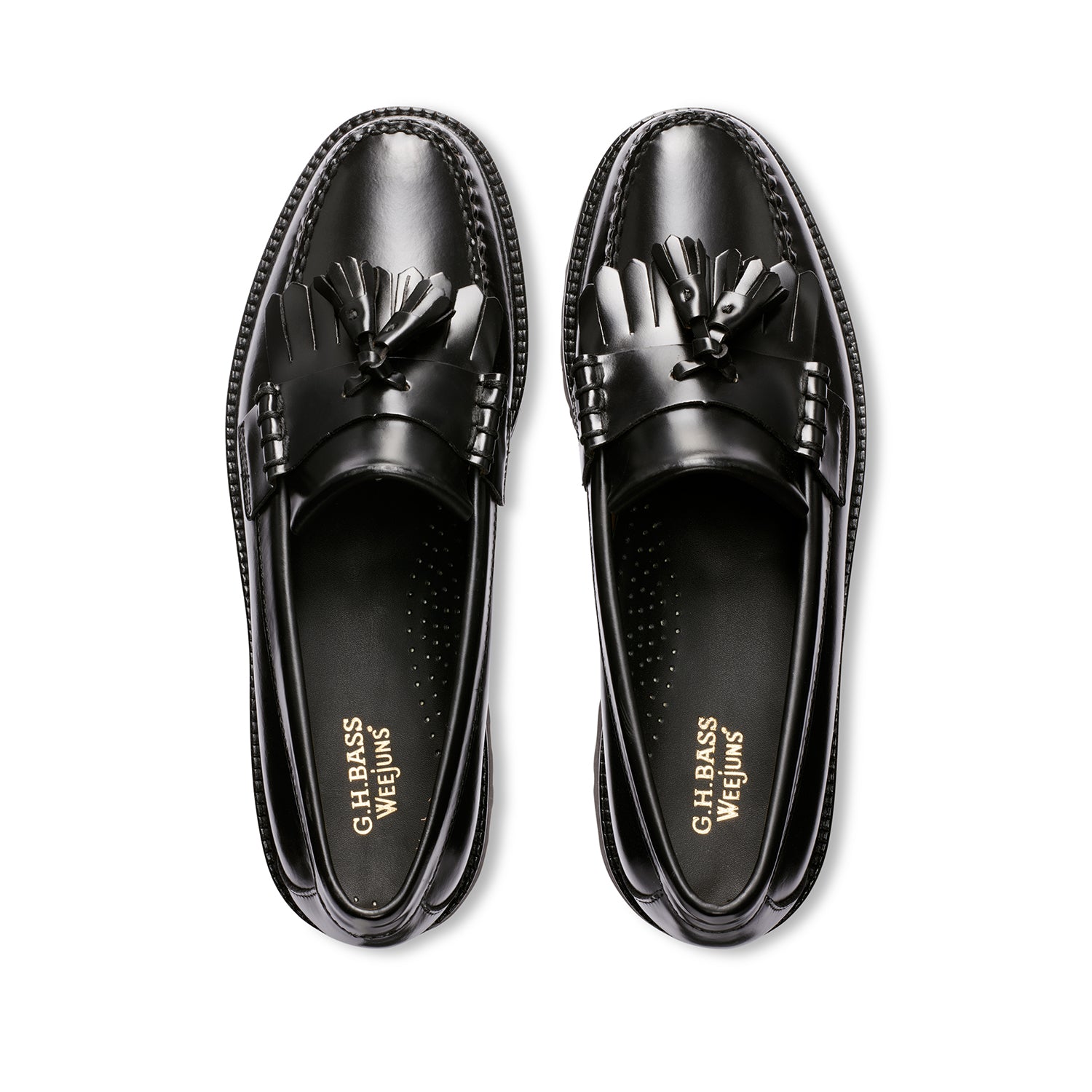 G.H. Bass Men's Layton Kilte Lug Weejun in Black