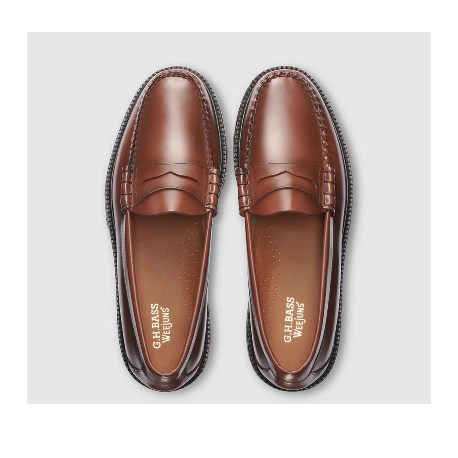 G.H. Bass Men's Larson Lug Weejun in Whiskey