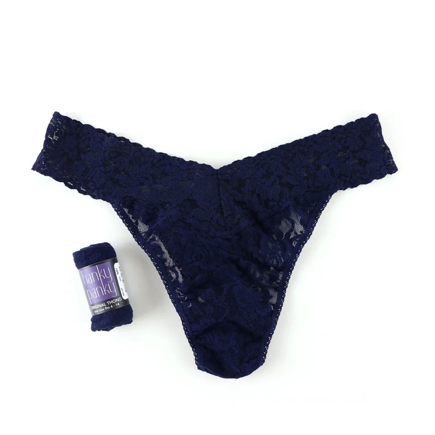 Hanky Panky Women's Original Thong in Navy