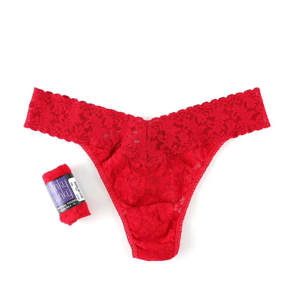 Hanky Panky Women's Original Thong in Red