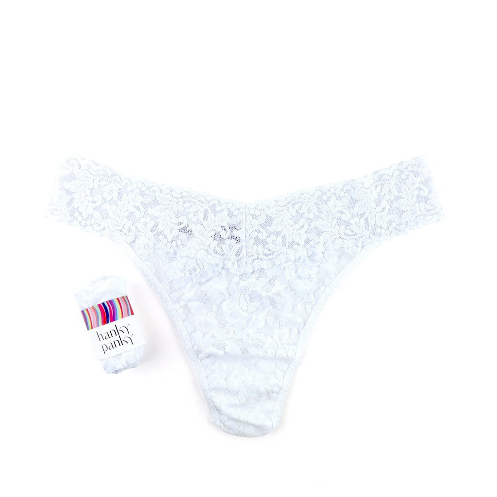 Hanky Panky Women's Original Thong in White