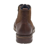 Johnston & Murphy Men's Cody Wingtip Zip Boots in Mahagony