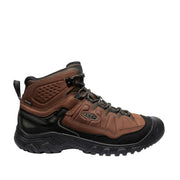 Keen Men's Targhee IV Mid WP Wide in Bison/Black