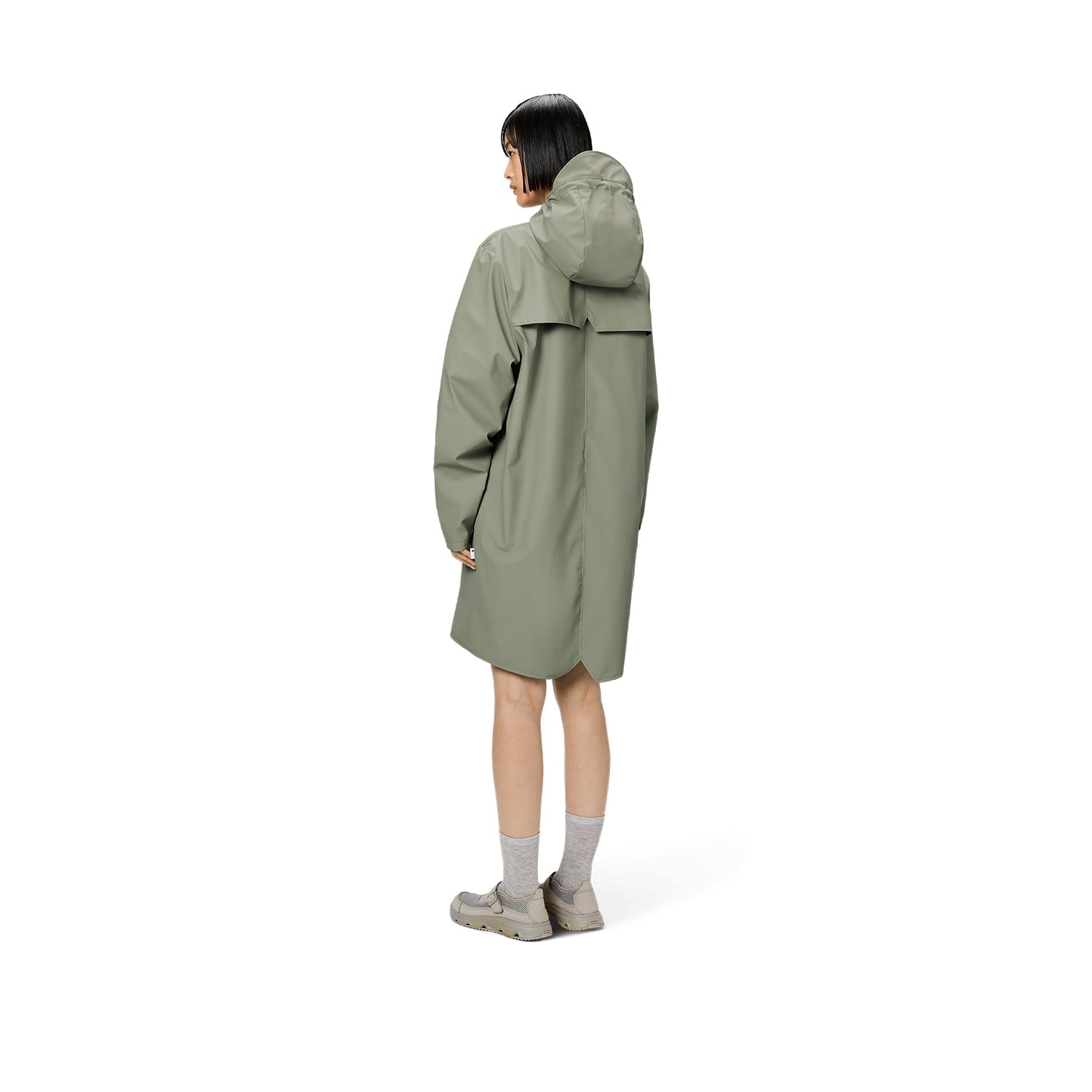 Rains Unisex Long Jacket in Drift