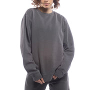 Made for The People Upcycled Crewneck Sweatshirt in Black