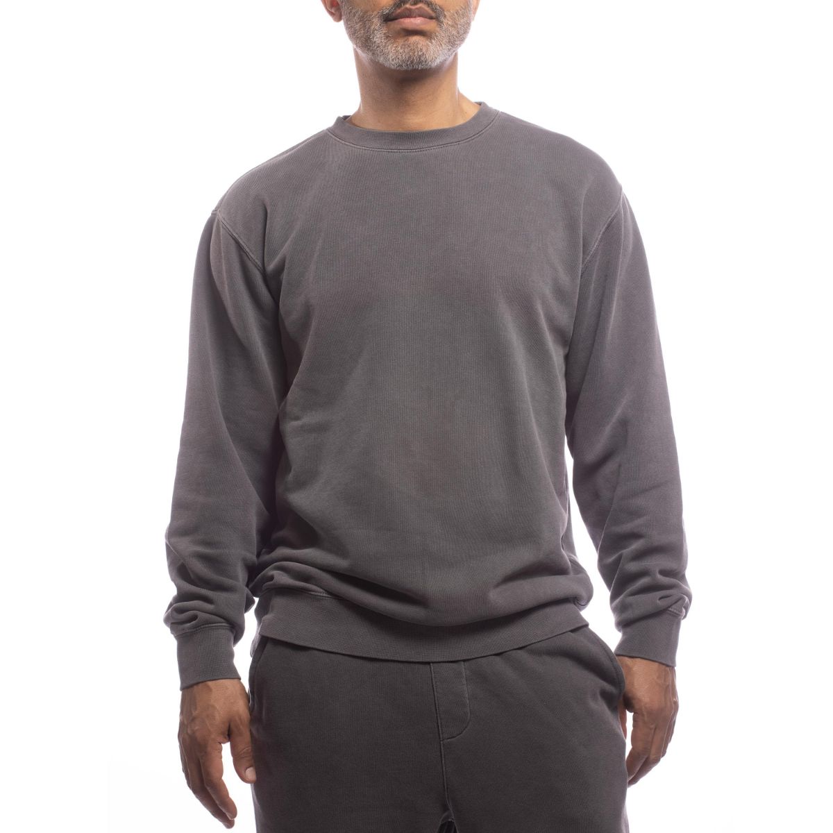 Made for The People Upcycled Crewneck Sweatshirt in Black