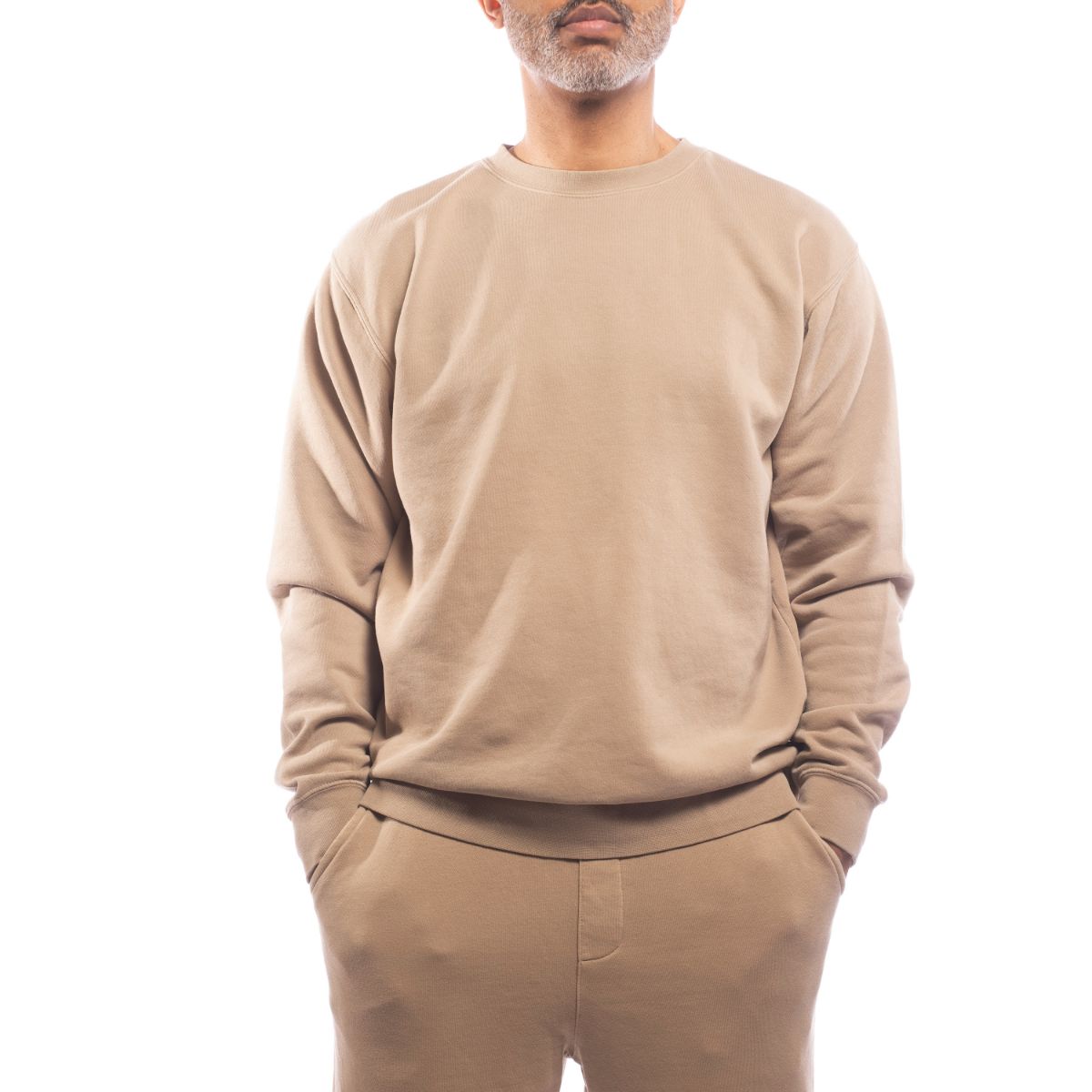 Made for The People Upcycled Crewneck Sweatshirt in Sand