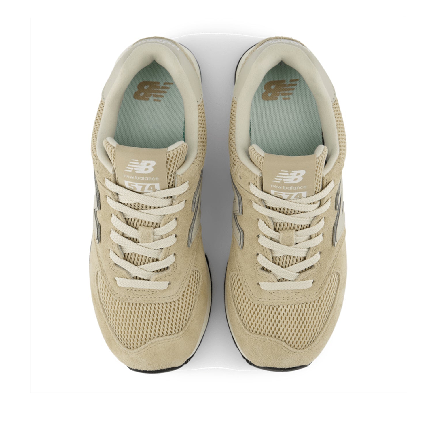 New Balance Women's 574 in Beige White