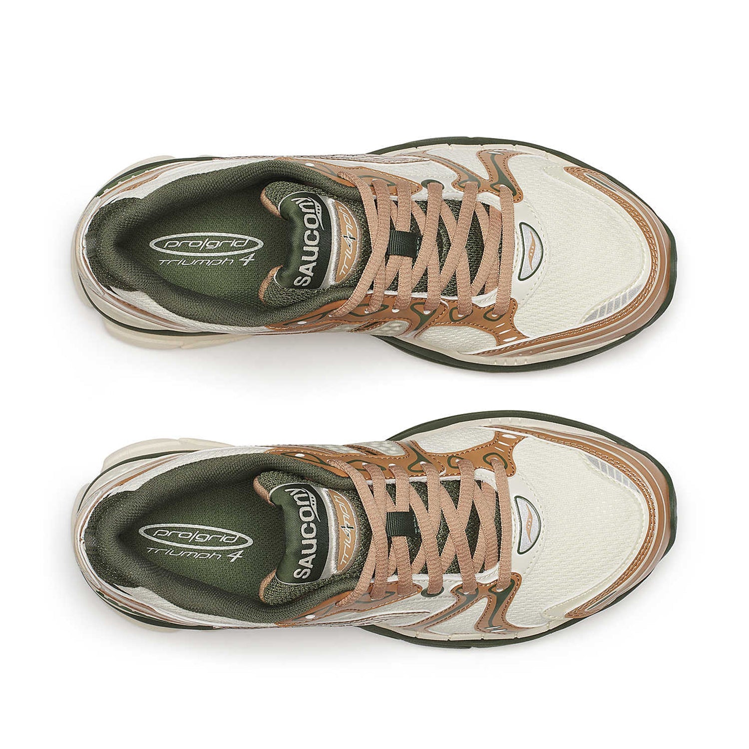 Saucony Women's Progrid Triumph 4 in Cream/Doe